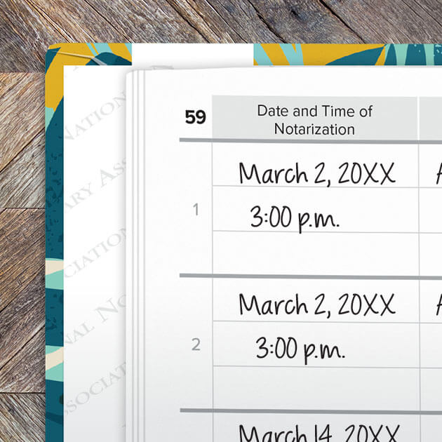 How to record multiple Notary journal entries for a single assignment